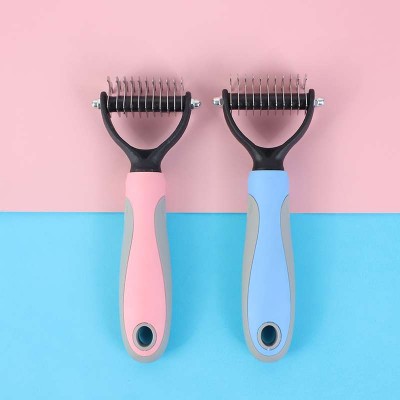 Trending sale small stainless steel needle comb pet products push hair comb