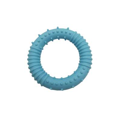 Pet Toys Supplier Round Tpr Rubber Teething Biting Teeth Gums Pet Dog Chew Ring Toy