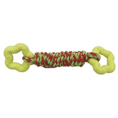 Dog Toys China Factory Wholesale Pet Toy TPR Chew Bone Shape Dog Toy With Cotton Rope